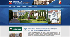 Desktop Screenshot of gimnazjum-zwolen.pl